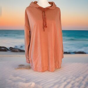 Aerie Women’s Hoodie Sweatshirt In Sunwashed Desert, Size: M